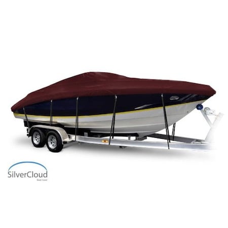 Eevelle Boat Cover CUDDY CABIN Inboard Fits 29ft 6in L up to 120in W Burgundy SCVCDY29120-BRG